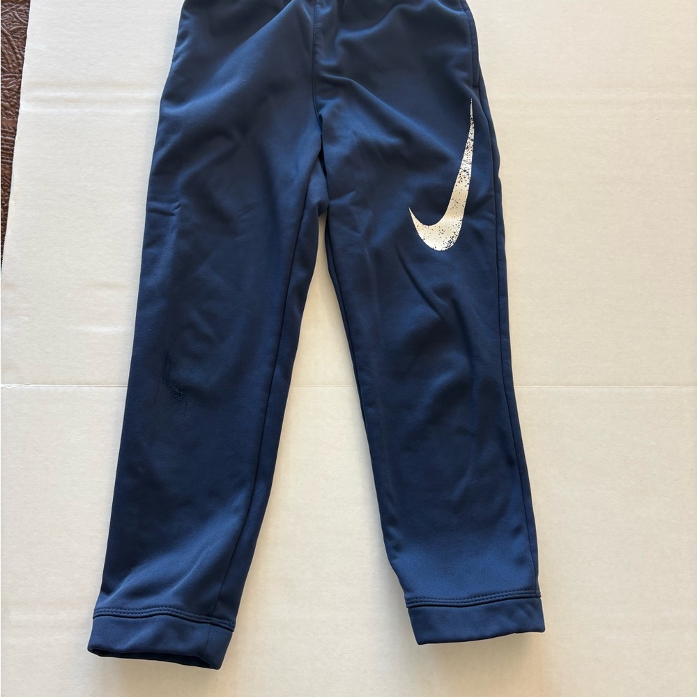 Nike Kids Dark Blue Joggers with White Logo | Kids Size L | Age 7 |